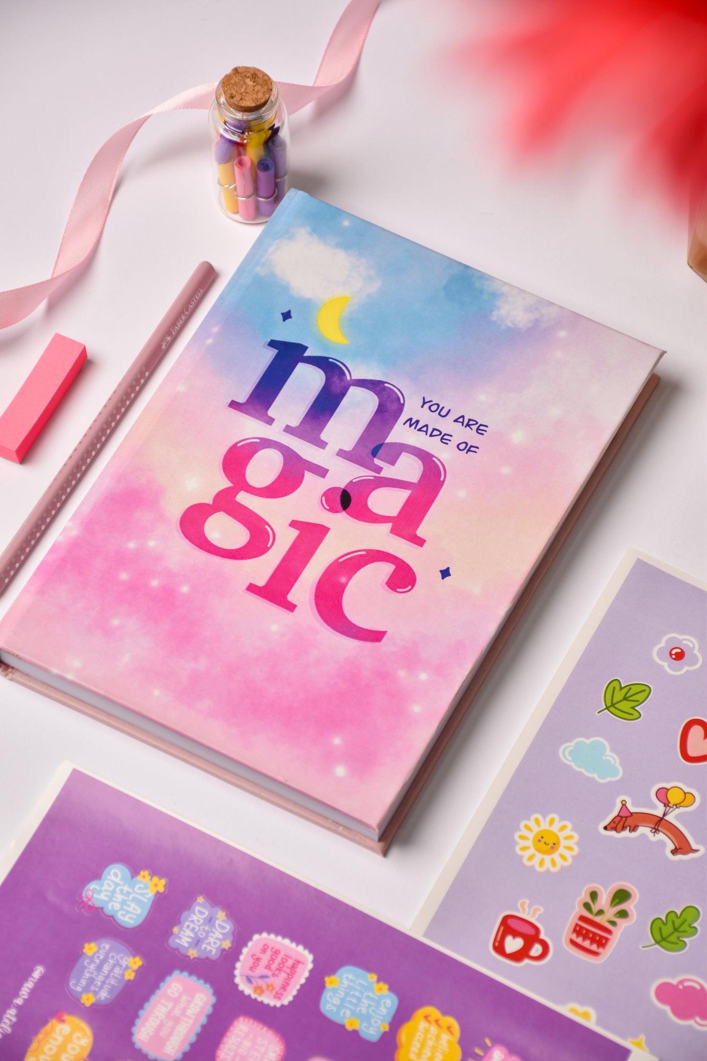 "Dream Your Reality" 2026 Planner — Pastel Cloud Positive Psychology Planner